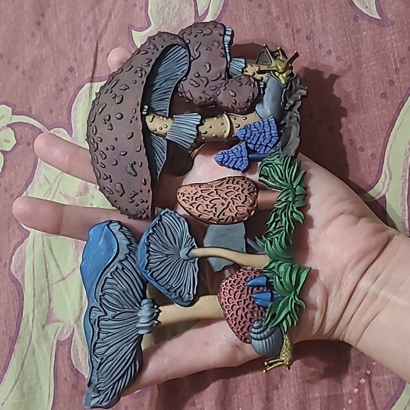 Epoxy Resin Art Piece Mushrooms - Picture 5 of 5